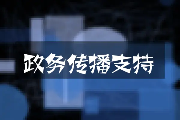 政务传播支持